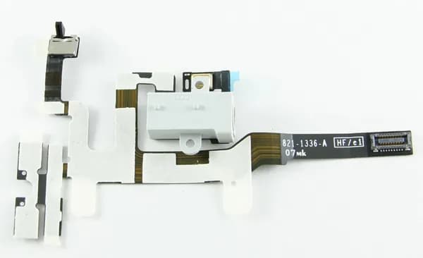 Шлейф для iPhone 4S/плата на разъем гарнитуры/Белый