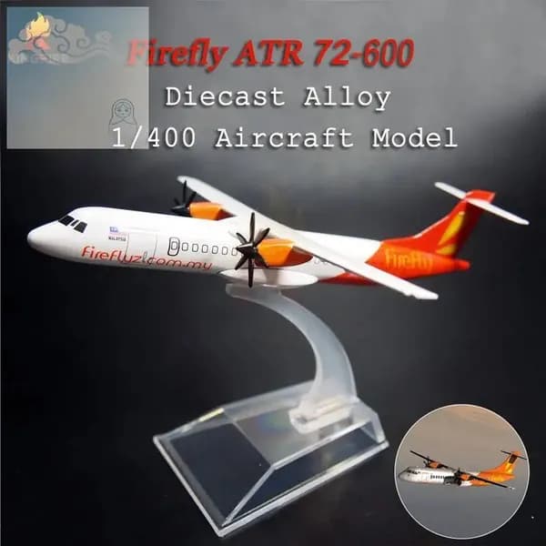 Металлическая модель самолета ATR72 из Малайзии