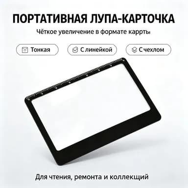 Лупа 3-кратная, диаметр: 85 мм
