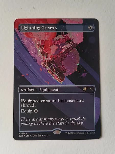Портативные карты MTG Настройка и прокси высококачественной фольги Молния Гривс #1493