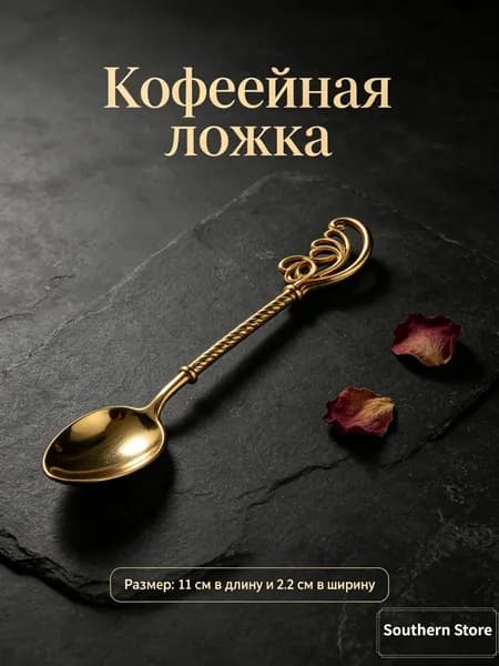 Ложка десертная ложка 1 предм. белый, светло-розовый