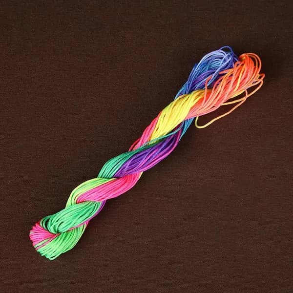 24 - метровый 1 - мм нейлоновый узел Macrame веревка для вязания жемчужных нитей для браслетов ювелирного производства(разноцветный)