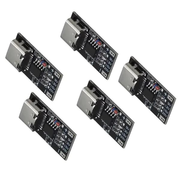 5шт Модуль быстрой зарядки Type C с детектором 9V/12V/15V/20V, - 20V