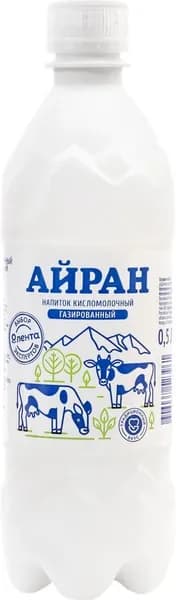 Айран ЛЕНТА Выбор экспертов газированный 0,5%, без змж, 500мл - 10 шт.