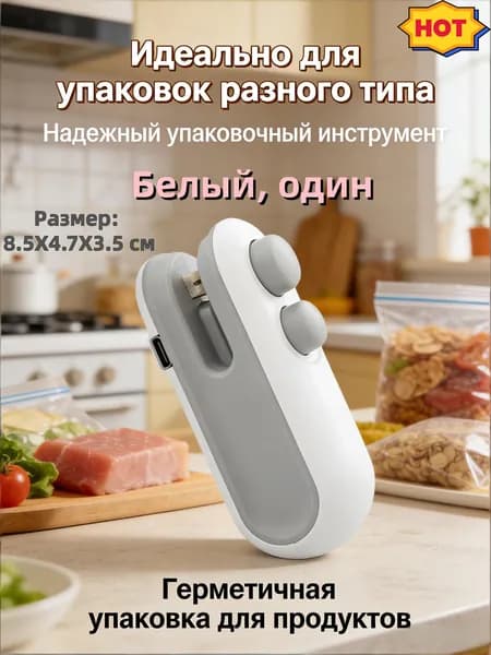 Портативная многофункциональная герметизирующая машина, перезаряжаемая, синяя, 56 г