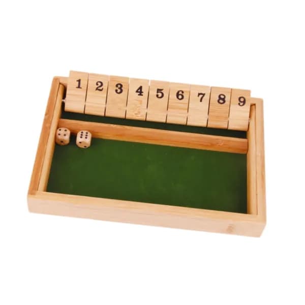 Деревянная игра Shut The Box для вечеринок и баров