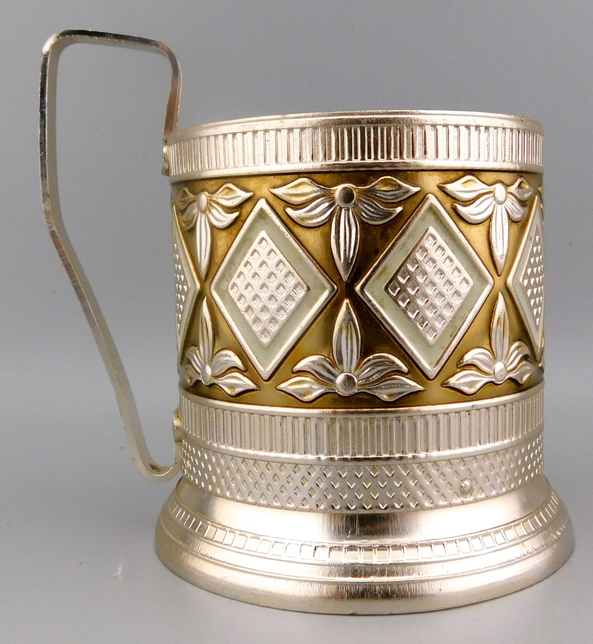 Подстаканник РОМБЫ алюминий СССР