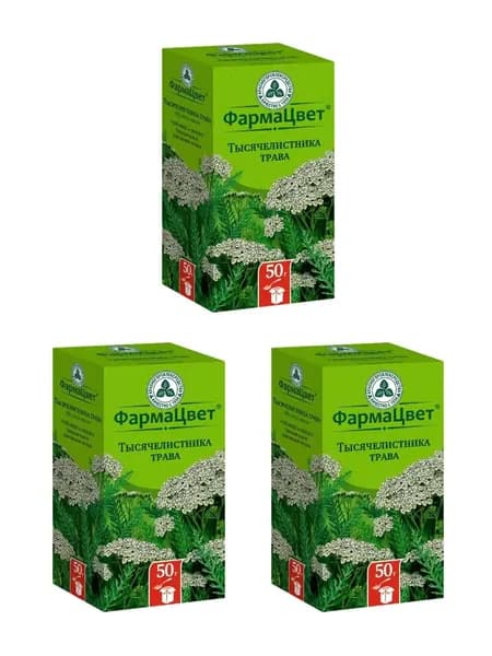 Тысячелистник трава, 50 г, 3 уп