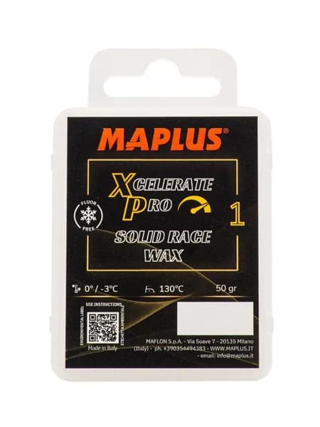 MAPLUS Твердый гоночный воск XCELERATA PRO 1 50 gr
