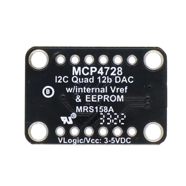 Четырёхканальный 12-битный ЦАП MCP4728 с энергонезависимой памятью EEPROM и интерфейсом STEMMA QT