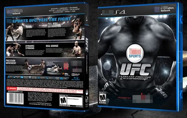 Эксклюзивная Обложка для Кейса / Бокса PS 4 UFC