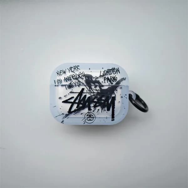 Чехол для AirPods Pro3 / Аирподс Про 3 Милый мультик Stussy силиконовый защитный чехол