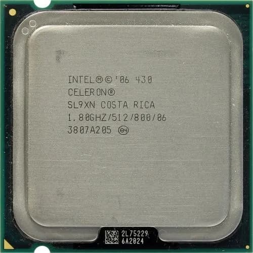 Процессор Socket LGA 775 Celeron 430 ( 1 ядро 1800 МГц 1,8 ГГц кэш 512 Кб шина 800 МГц )