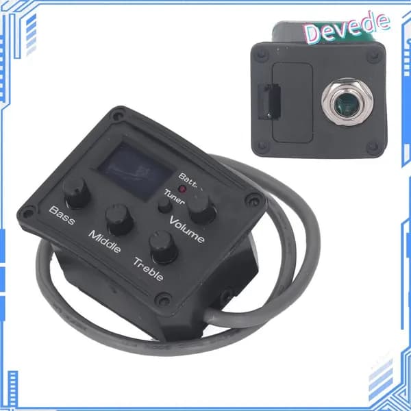 Преамп для укулеле, LCD экран, для любителей музыки