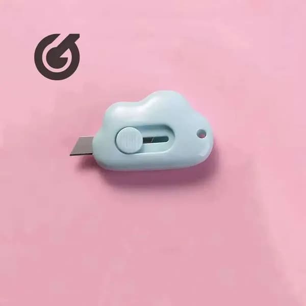 1 шт. Mini Pocket Cloud Art многофункциональный нож для резки бумаги, упаковки, сменным лезвием, канцелярский инструмент.