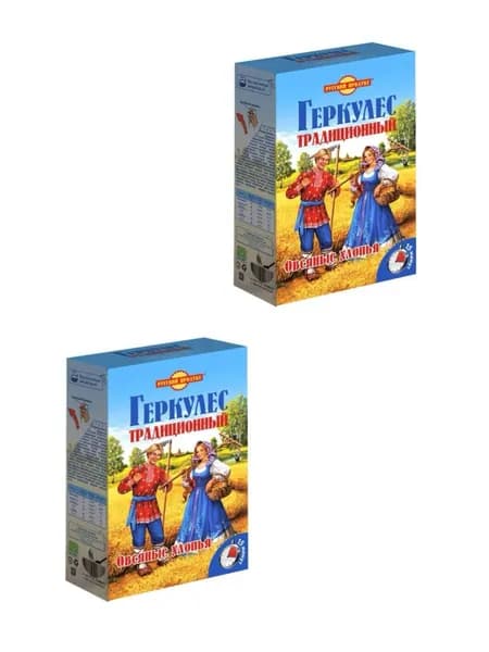 Геркулес Русский Продукт Традиционный, 2шт по 420гр