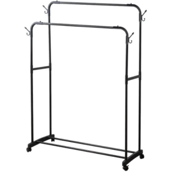 Вешалка для одежды напольная CHR-310 107x41x143.5, 2 штанги DEFENDER HOME (28310DF)