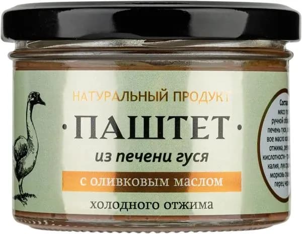 Паштет из гусиной печени Деликатесофф с оливковым маслом КД с/б, 150 г