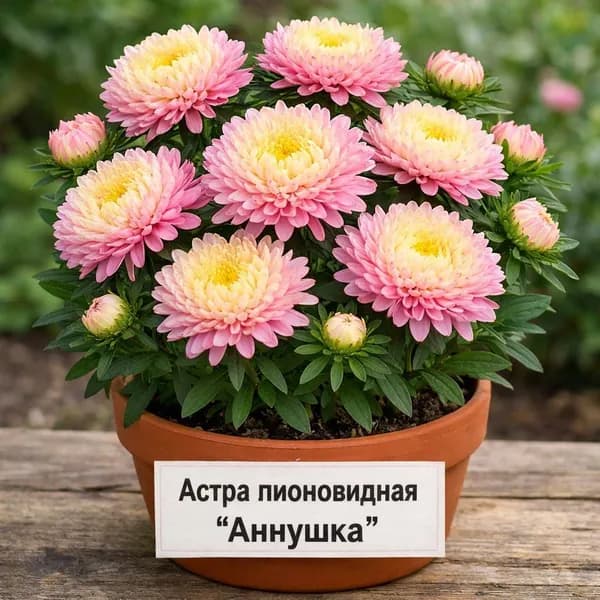 Астра Аннушка красная, семена, 0.3г