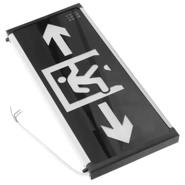 Пластиковый аварийный led светильник настенного монтажа для общественных помещений, с функцией указателя выхода