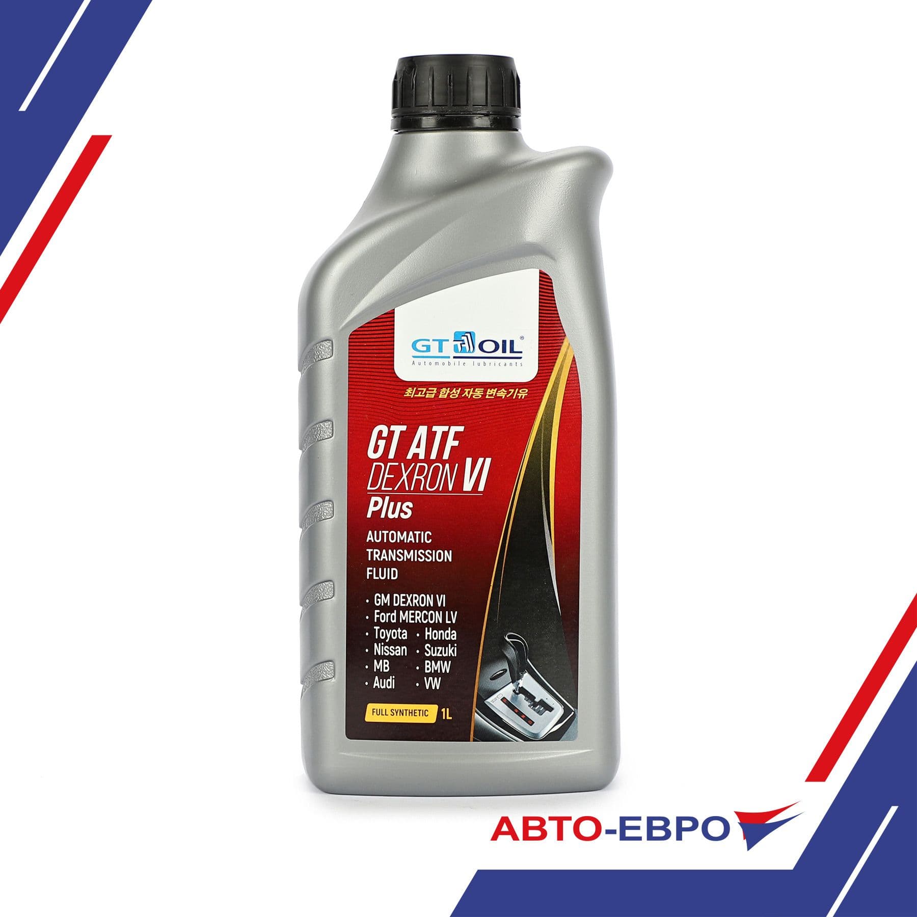 Масло трансмиссионное синтетическое всесезонное для АКПП GT ATF Dexron VI Plus, 1 л