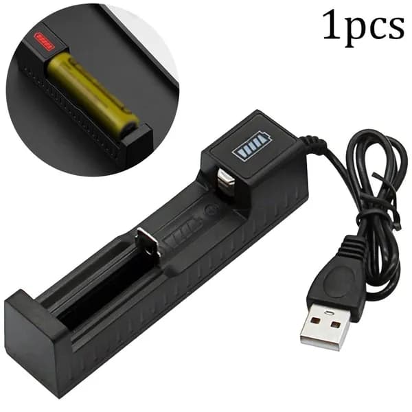 1 шт USB 1-слот литий-ионный аккумулятор интеллектуальное зарядное устройство для 10440 14500 3.7V-4.2V для литий-ионного аккумулятора