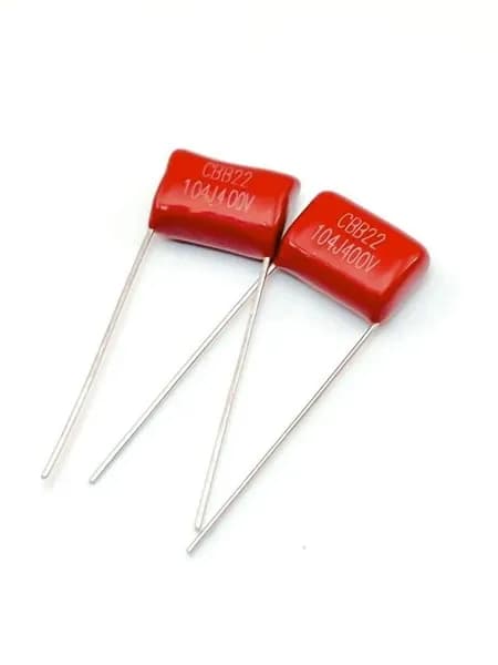 10 шт Пленочный конденсатор CBB22 400V 104J 0.1UF (0,1мкФ-400 вольт), 5%, Расстояние между штифтами 10мм
