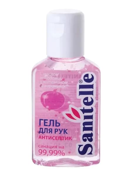 SANITELLE Гель для рук антисептический с маслом макадамии и витаминами 50мл - 1 шт.