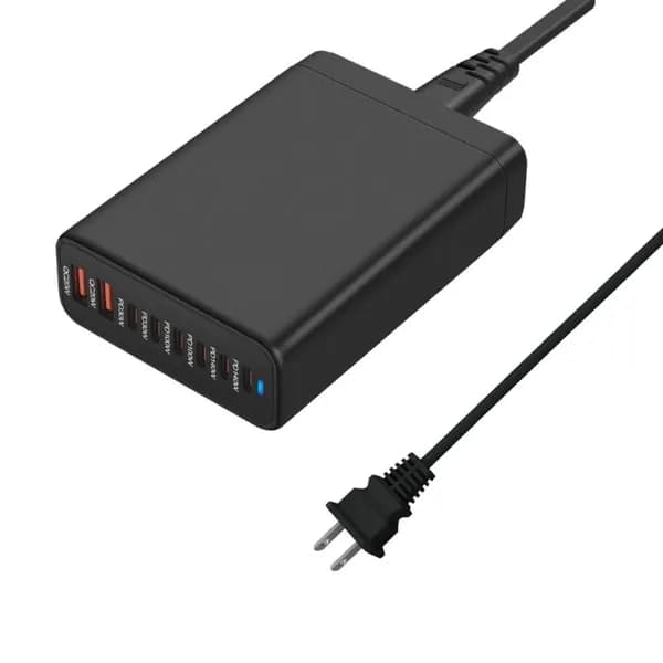 580W Многофункциональный зарядный адаптер с 8 портами
