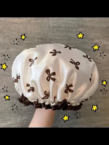 Шапочка для душа водонепроницаемая двухслойная