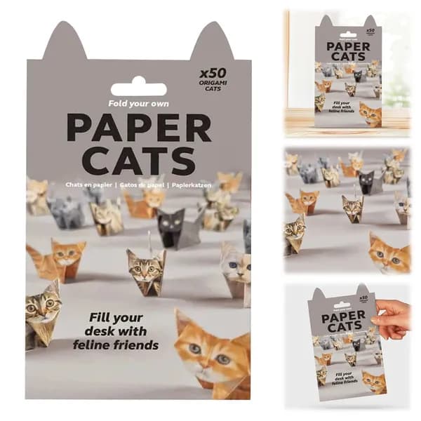 DIY-набор для складывания кошек из бумаги, 50 шт., 3D-модели