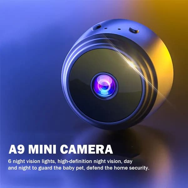 WiFi-камера миниатюрная для наблюдения за питомцами и младенцами, 1080p, с функцией ночного видения