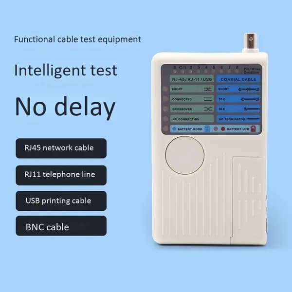 RJ11 RJ45 USB BNC LAN Тестер сетевых кабелей Удаленные кабели Детектор отслеживания 4 в 1 Быстрый тестер Инструмент
