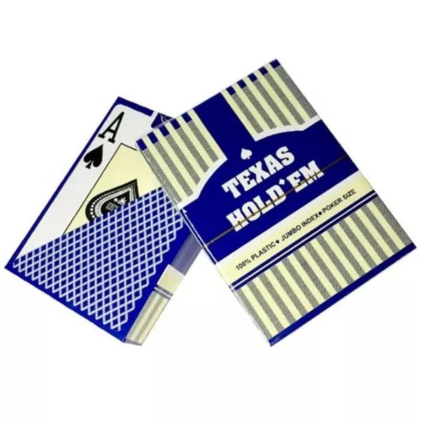 Пластиковые игральные карты Texas Hold'em