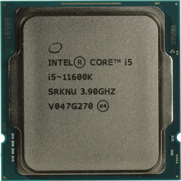 Процессор Socket LGA 1200 Intel Core i5 11600K ( 6 ядер 12 потоков 3900 МГц 3.9 ГГц кэш 12 Мб 125Вт 125W )