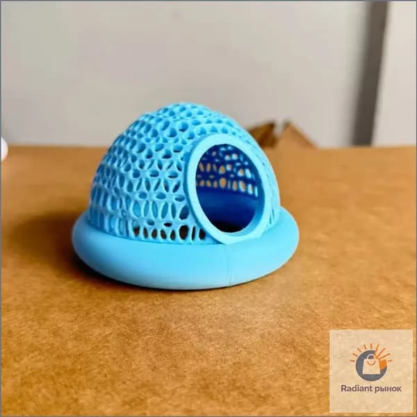 Плавающий домик для рыб, изготовленный из PLA методом 3Dпечати, является популярным аквариумным декором и укрытием.
