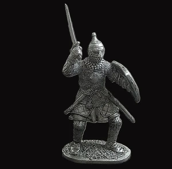 Коллекционная фигурка EK Castings Русский ратник, XIII - XIV в.в