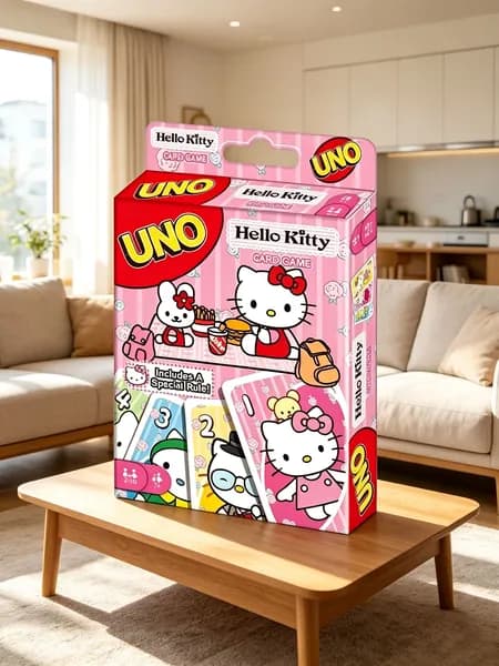 Настольная игра UNO карточная игра. Хелло Китти.