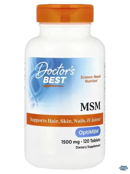 MSM для суставов и связок Doctor's Best МСМ 1500 мг 120 таблеток