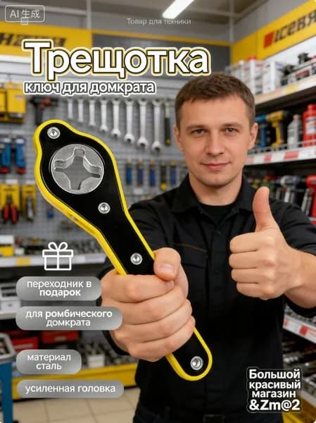 Домкрат автомобильный, нагрузка до 300 т