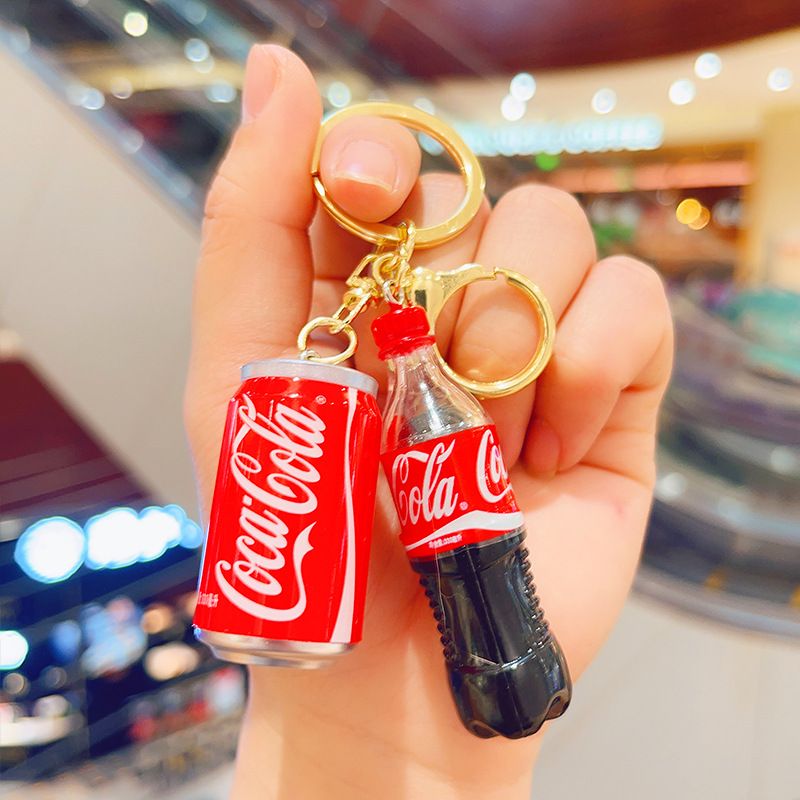 Брелок на рюкзак Бутылка/банка Coca-Cola/брелок на сумку/на ключи