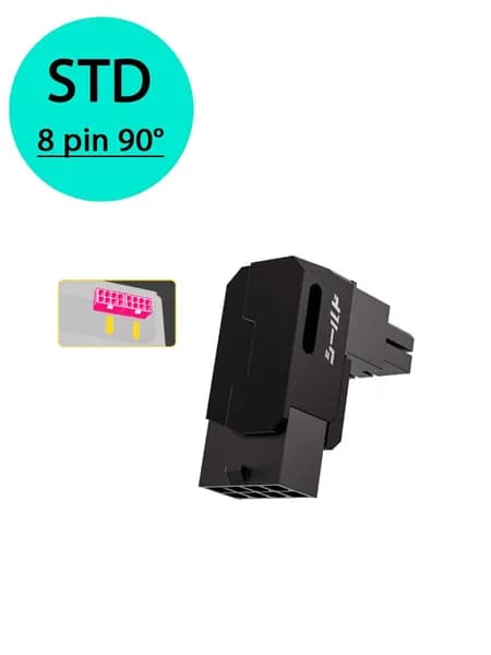 ATX адаптер для видеокарты 8pin угол 90 градусов STD