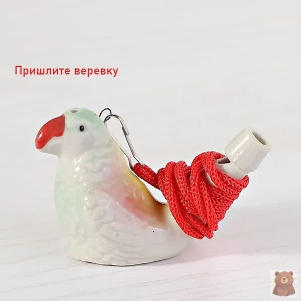 Музыкальный инструмент,Свистулька керамическая,"попугай",для детей и малышей, развивающий