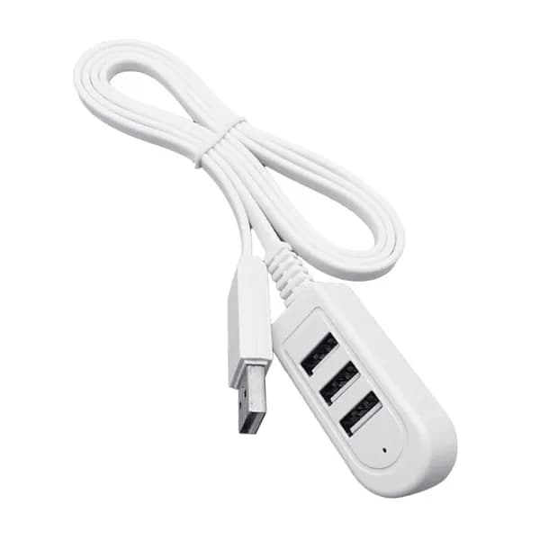 (1 шт.) Один на три USB-порта для зарядки, мультиинтерфейсное зарядное устройство для мобильного телефона, удлинительный кабель-удлинитель длиной 1,2 м