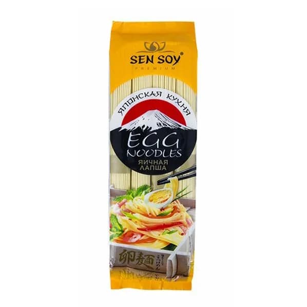 Макаронные изделия Sen Soy Egg Noodles Лапша яичная 300 г