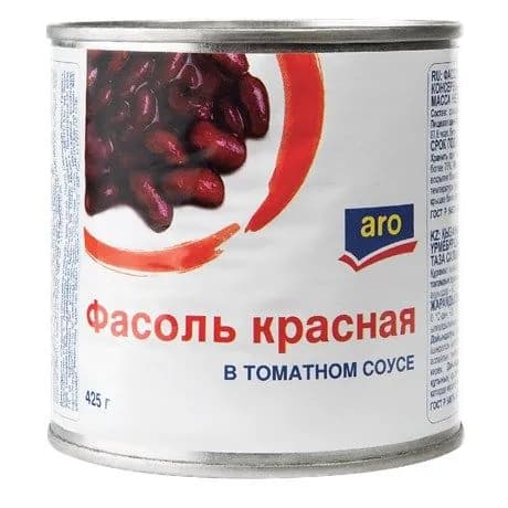 aro Фасоль красная в томатном соусе, 425 г