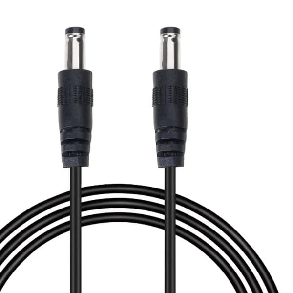 Кабель адаптер DC5.5x2.1mm/DC5.5x2.5mm с двумя штекерами, удлинитель питания