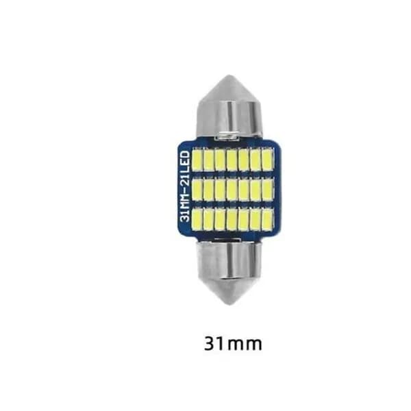 Лампа автомобильная 2 шт. арт. 31mm led Кристально-синий