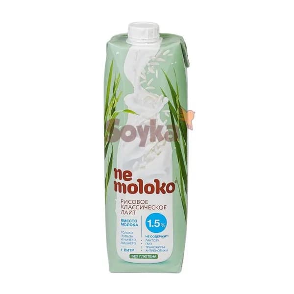 Напиток рисовый классический лайт 1.5% Nemoloko, 1л