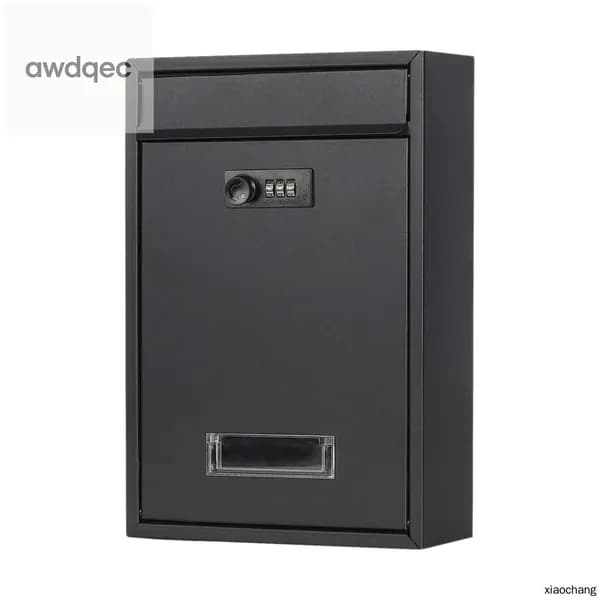 Почтовый ящик 320 мм x 217 мм x 84 мм, черный матовый